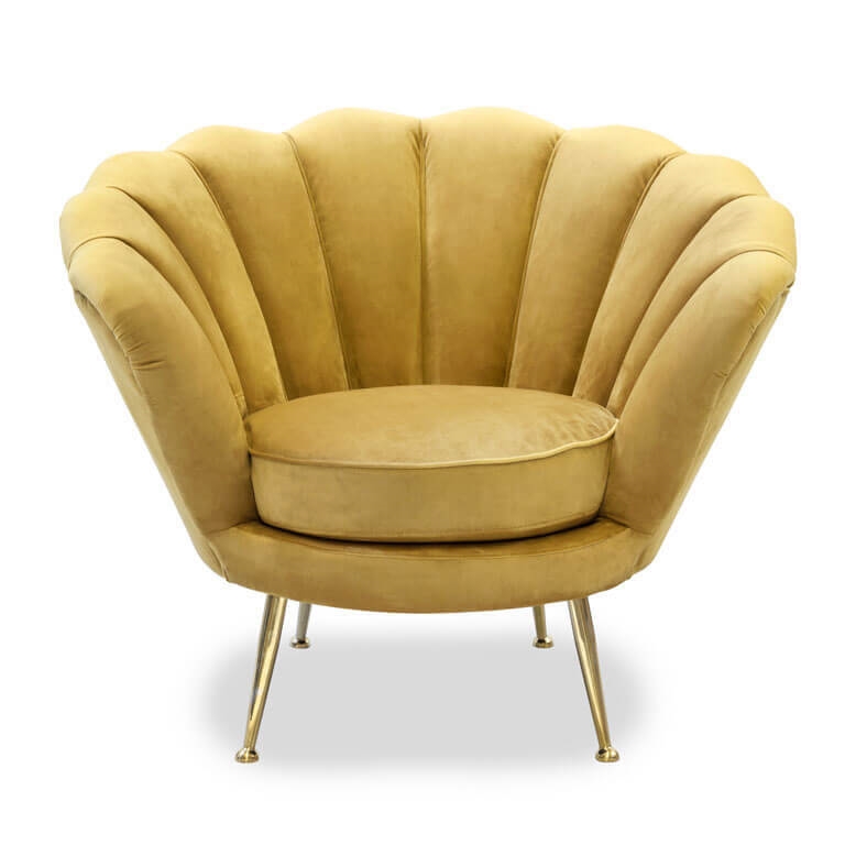 700424-21 ABHIKA КРЕСЛО КАТИ DARK YELLOW 