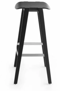 Crassevig Высокий табурет из массива дерева с подставкой для ног Mixis