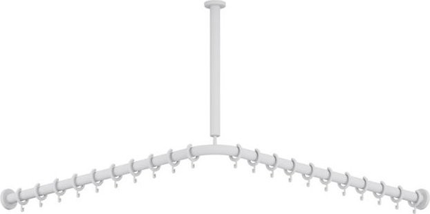 801.34B1061 Карниз с потолочным подвесом HEWI Edition matt | Polyamid  - Вид №4