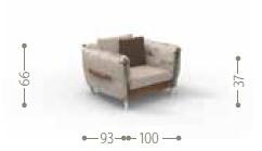 Talenti Садовое кресло из ткани с подлокотниками Domino sun-id-1497081 - Вид №4