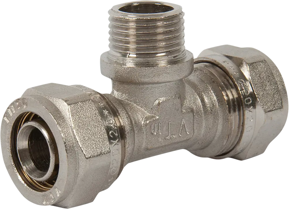 Тройник обжимной Valtec 20×1/2″ для перпендикулярных соединений 11978100