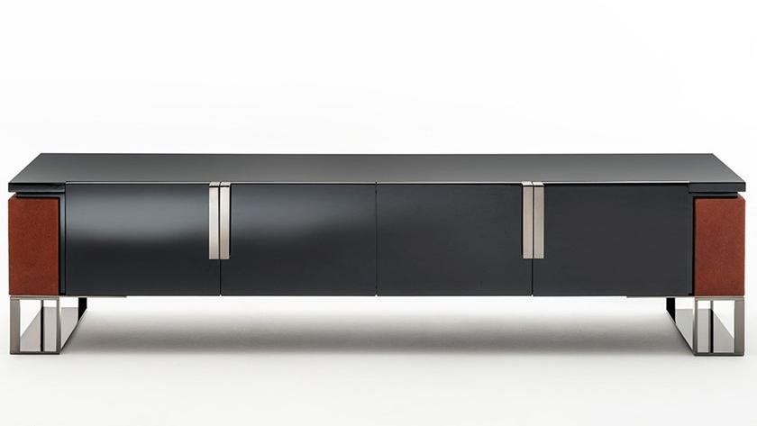 OAK Низкая лакированная тумба под ТВ Milano collection Sc5004-l - Вид №1