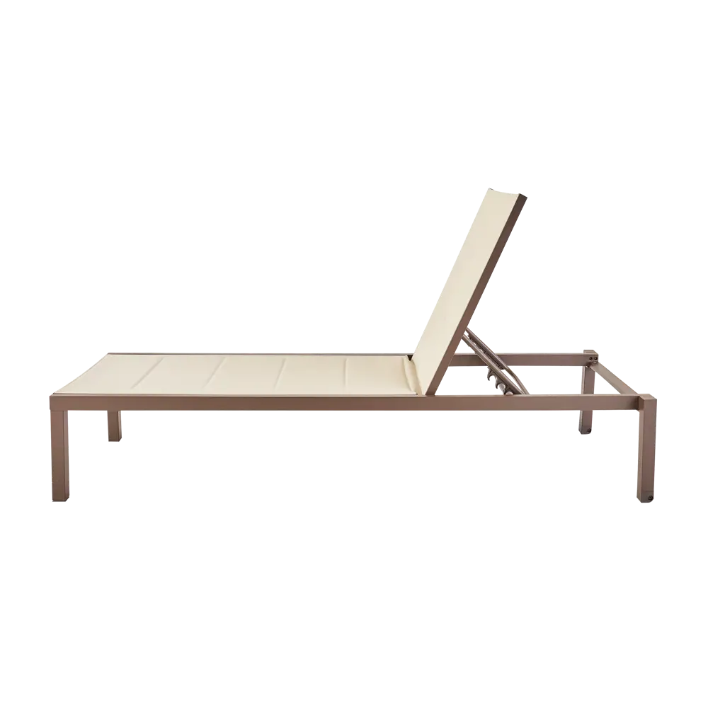 Шезлонг Naterial Aquila II 200x36x75 см алюминий/текстилен бежевый/коричневый 84494103 STLM-2085430  - Вид №5