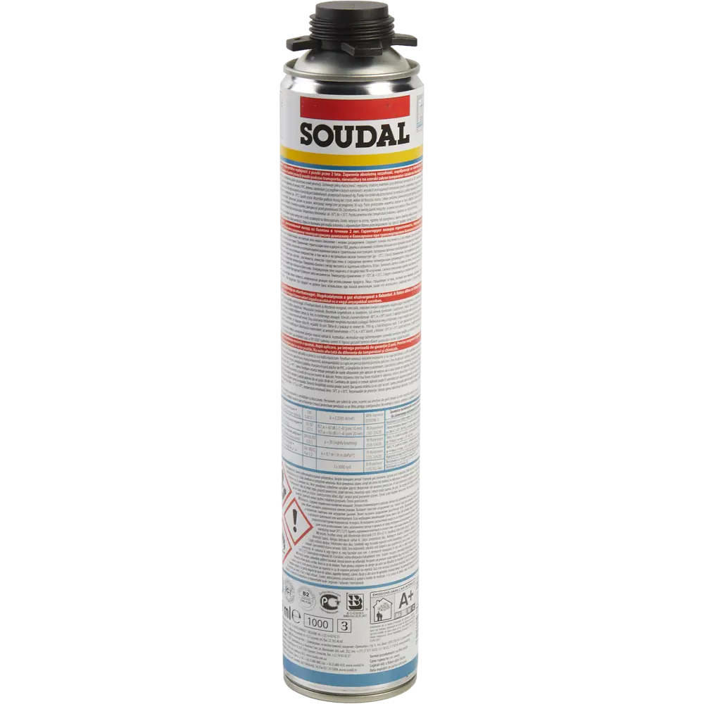 Пена монтажная пистолетная Soudal суперэластичная всесезонная 750 мл STLM-2113247 - Вид №2