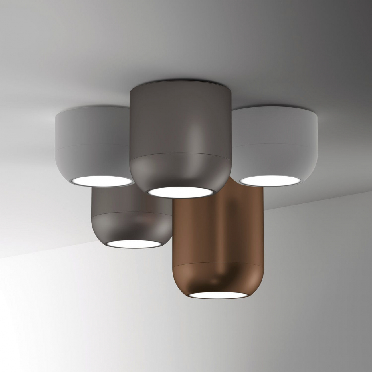 Потолочный светильник PL URBAN G Matt bronze от Axo Light PLURBANGBRXXLED AXO LIGHT ДИЗАЙНЕРСКИЕ 244209 Бронза;прозрачный  - Вид №3