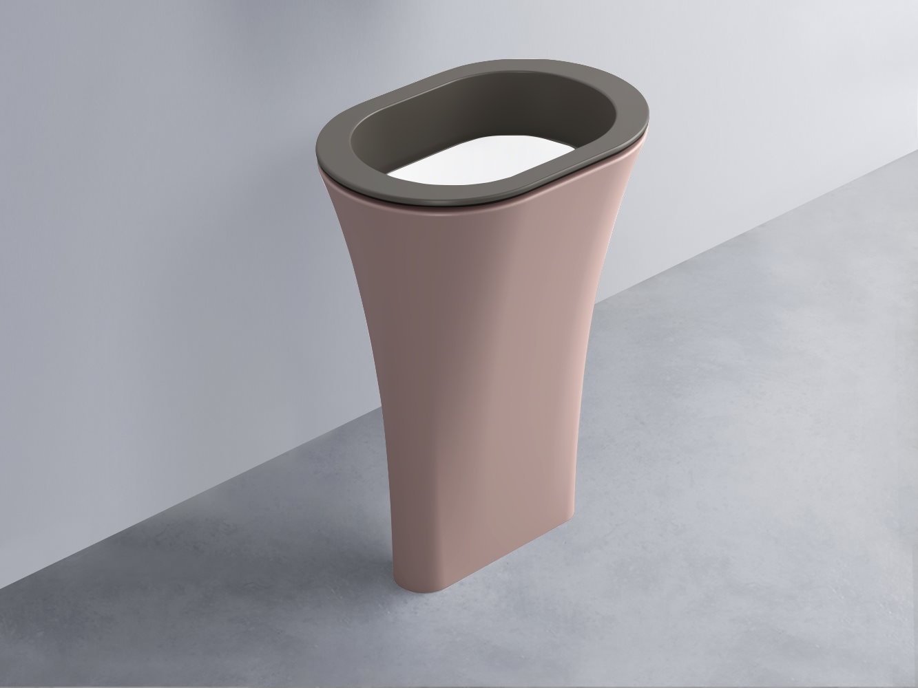 AMLA65-FN+AMPILO-BL+AMCOLO-CP Раковина Amedeo Ovale отдельностоящая cielo Enjoy + Amedeo Ceramica Cielo