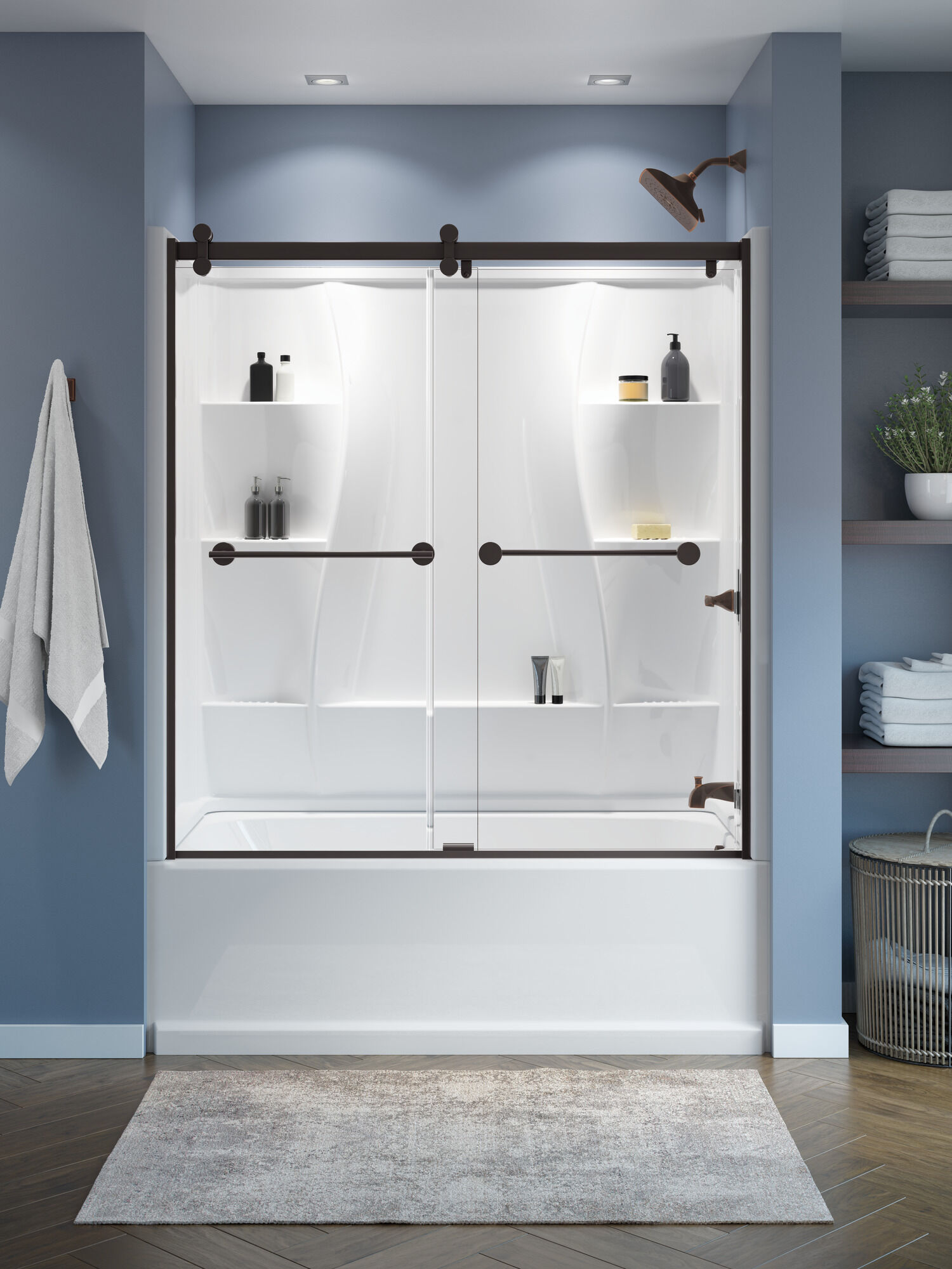 Настенный комплект для ванны 60 "x 32" Delta Faucet 40044 - Вид №1