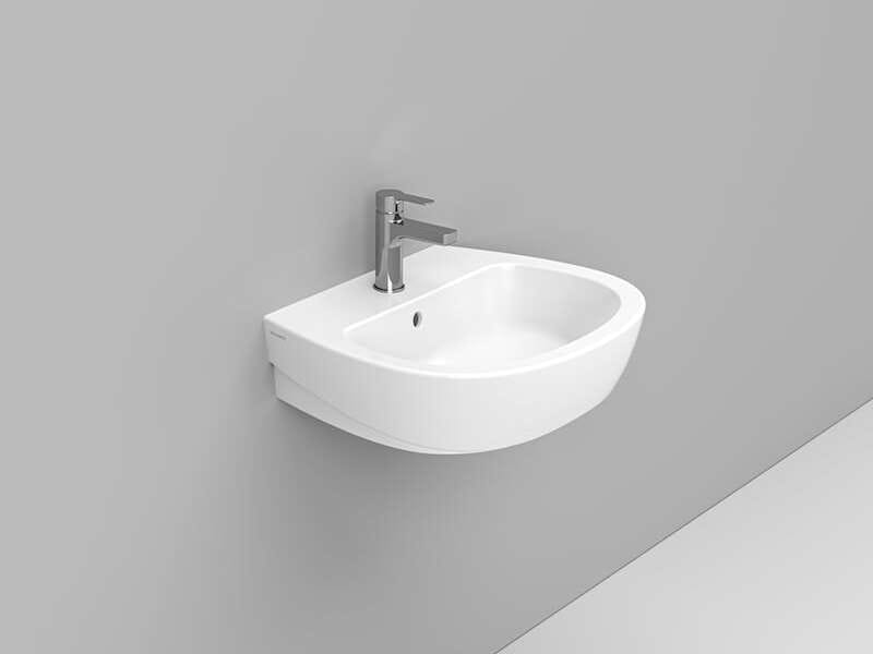 Керамическая подвесная раковина с переливом Ceramica Dolomite Demy ARCH-00034684 - Вид №7