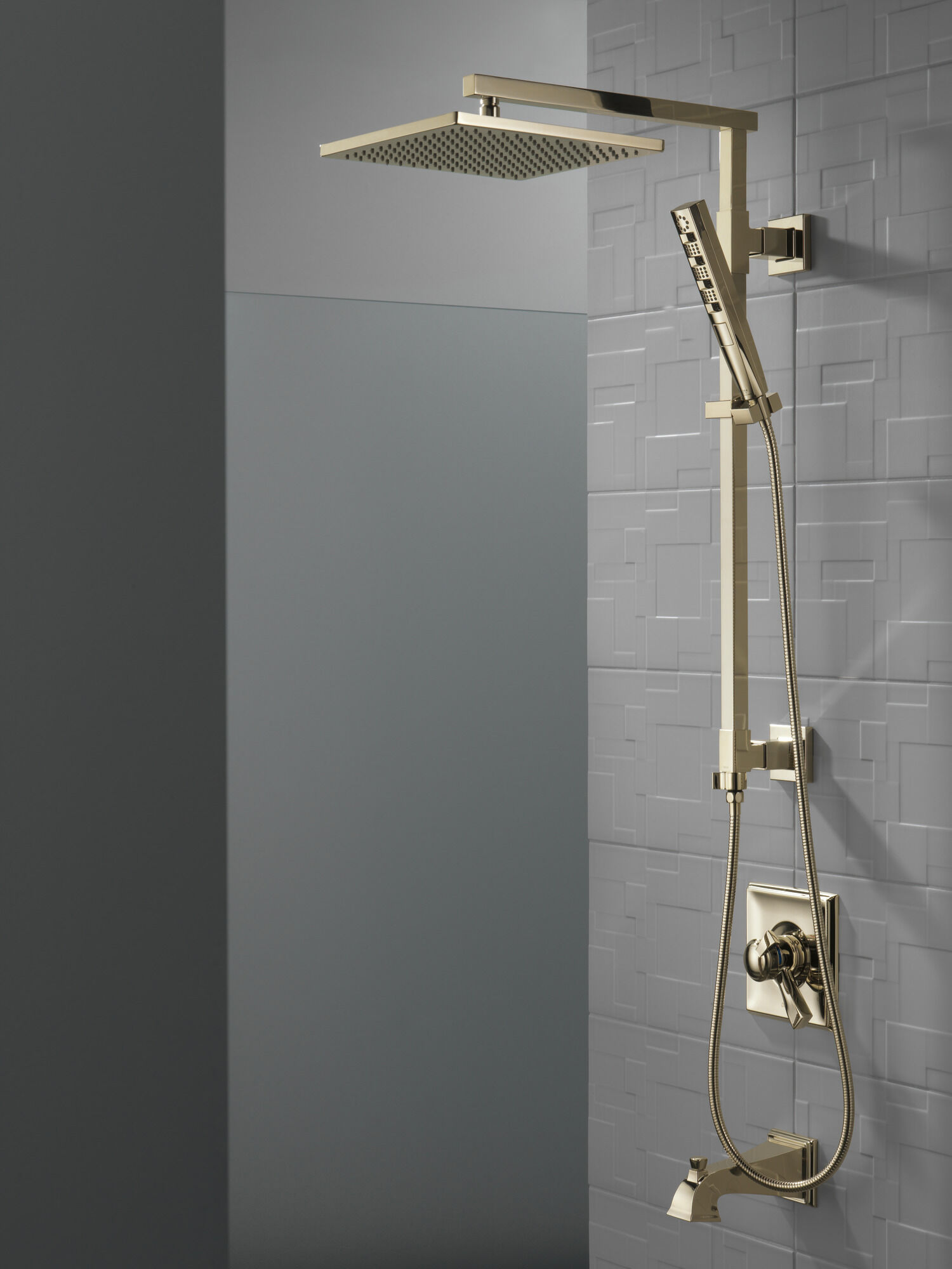 59140-PN-PK H2Okinetic® Ручной душ с 4 режимами Delta Faucet Universal Showering Полированный никель  - Вид №8