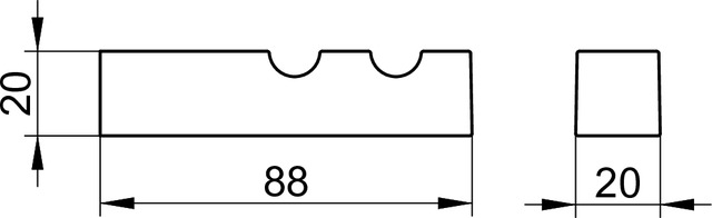 19115010000 Крючок для полотенца KEUCO Edition 90 Square - Вид №2