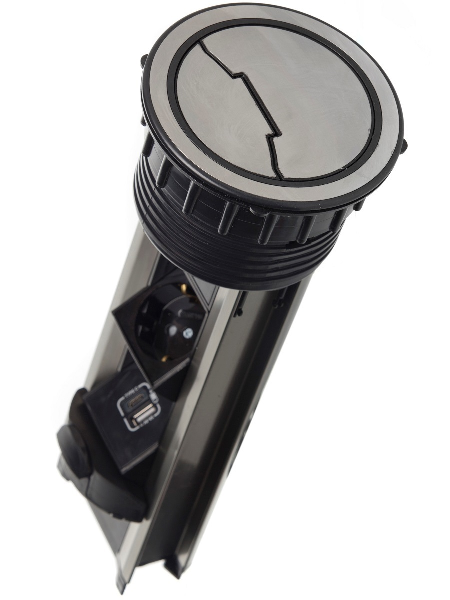 Блок электрических розеток Solo 12005 Silver NAVAKO  - Вид №1