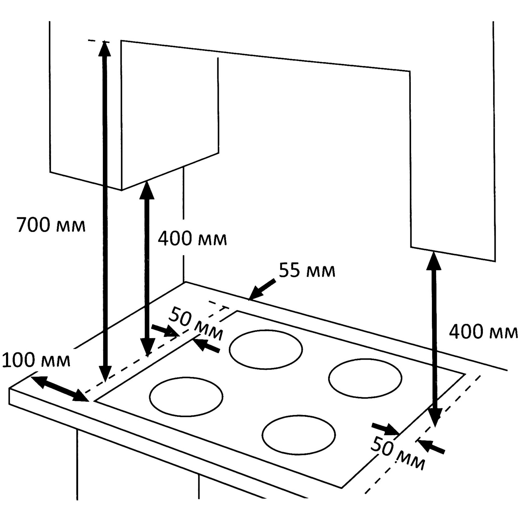 9100932 Газовая варочная поверхность DEXP MGBS-604B2 STDN-0120017 - Вид №7
