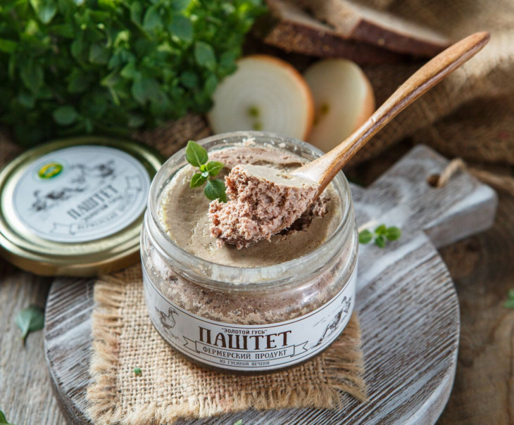 4156 Паштет "Золотой гусь" из гусиной печени Вкусляндия  - Вид №2
