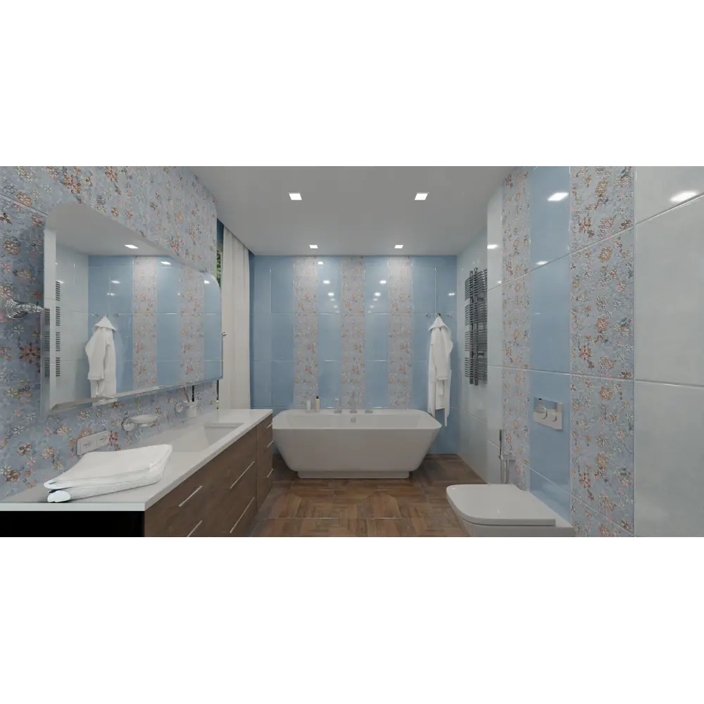Плитка настенная Bloom Dark 30x60 см 1.62 м² цвет синий 84299706 STLM-2076411 Santreyd - Вид №2
