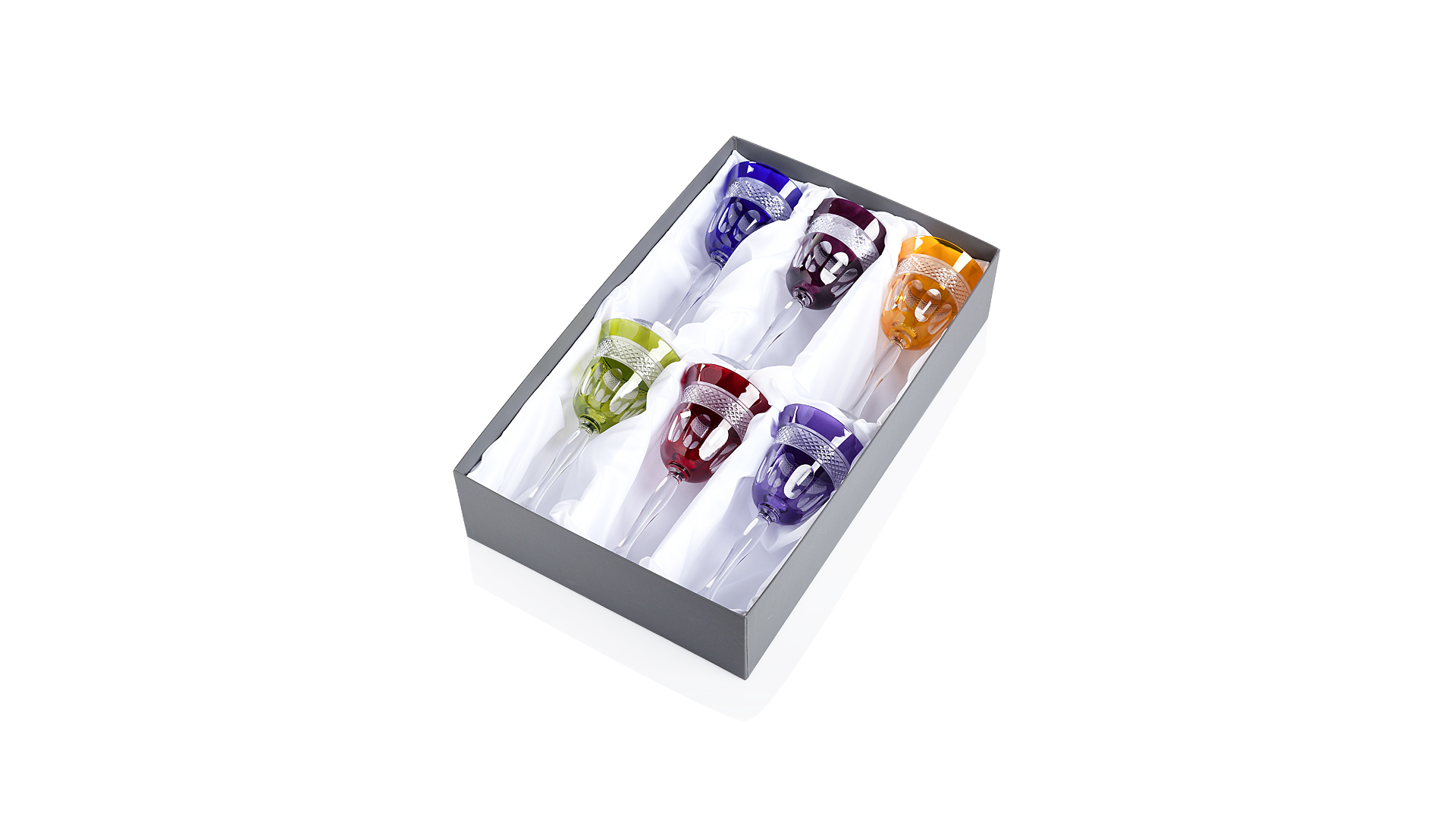 10616376 Cristal de Paris Набор бокалов для вина Cristal de Paris "Мирей"  170мл, 6 шт (6цв) Хрусталь  - Вид №7