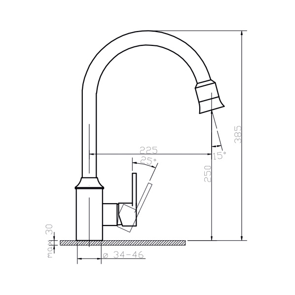 35-03/S Grag  Смеситель для кухни  ARGO kran  - Вид №1
