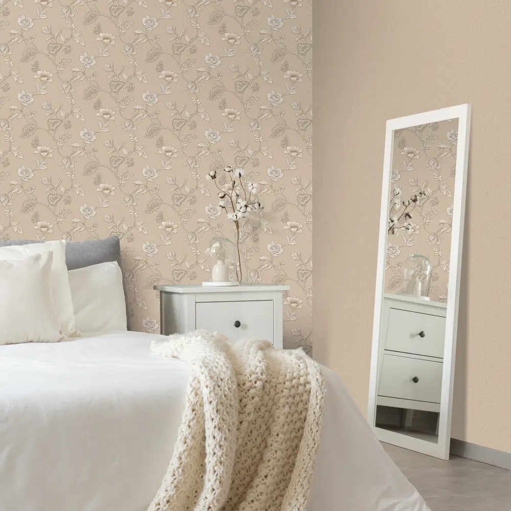 Обои флизелиновые Euro Decor Saint-Tropez бежевые 1.06 м 7080-01 82734892 STLM-2105915 - Вид №3