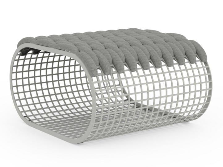 Прямоугольный садовый пуф из алюминия и ткани GANDIABLASCO Buit ARCH-00028811