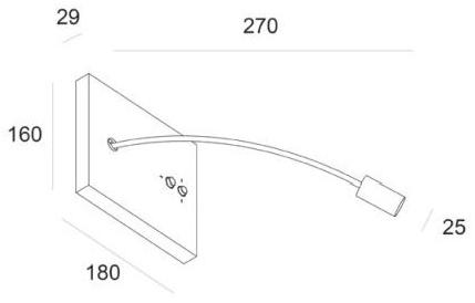 ZUMI Светодиодная лампа для чтения с гибким кронштейном sun-id-1362953 - Вид №6