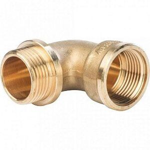 Угольник ВН с упором 1" латунь STOUT