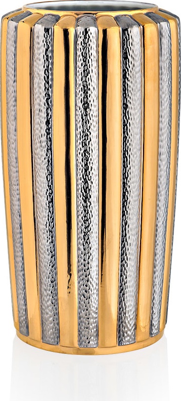 10593256 L’Objet Ваза 14x26см "Золотой вояж" (позолота, платиновое покрытие) Фарфор 