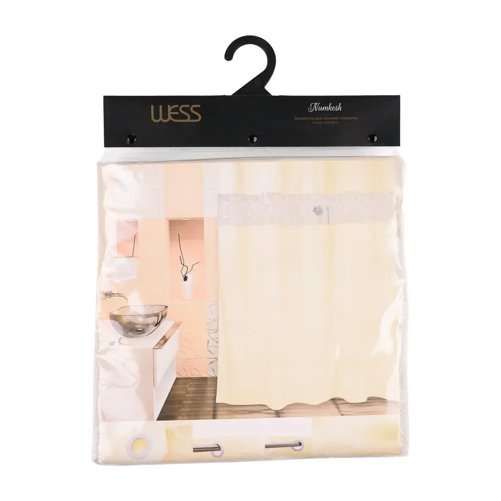 Штора для ванны Wess Namkesh 200х200 полиэстер цвет бежевый STLM-2054018 - Вид №7