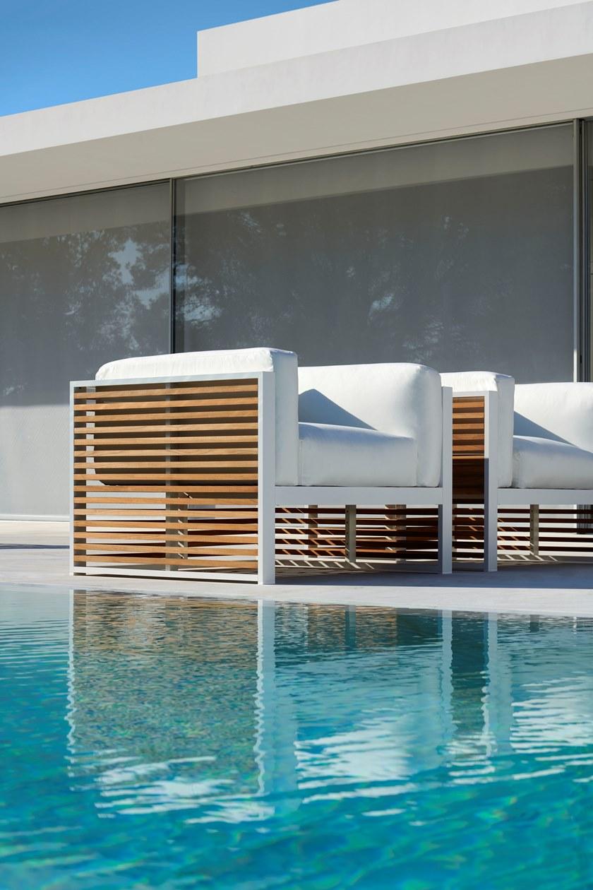 GANDIABLASCO Садовое кресло из тика с подлокотниками Dna teak sun-id-1410391 - Вид №6