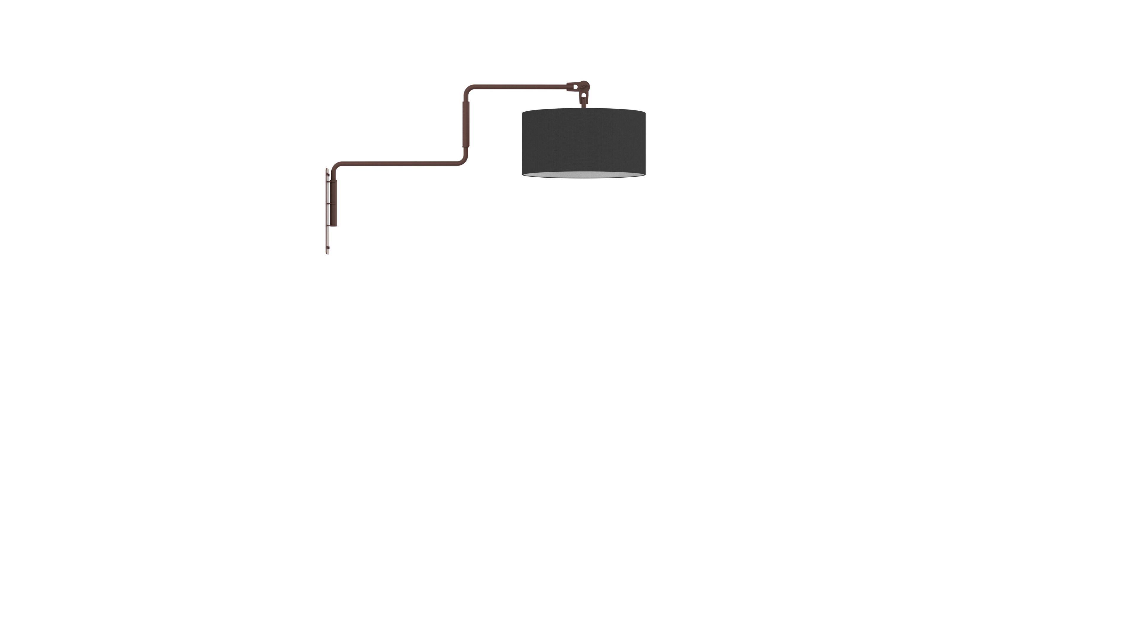 Настенный светильник из стали и ткани с гибкой рукояткой FUNCTIONALS SWIVEL ARCH-00039568 - Вид №16