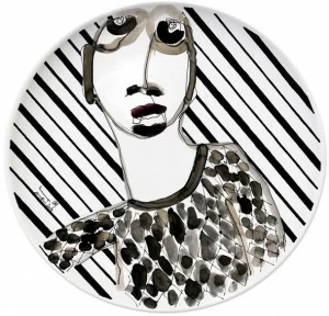 Kiasmo Керамическая тарелка Portrait K+mp1