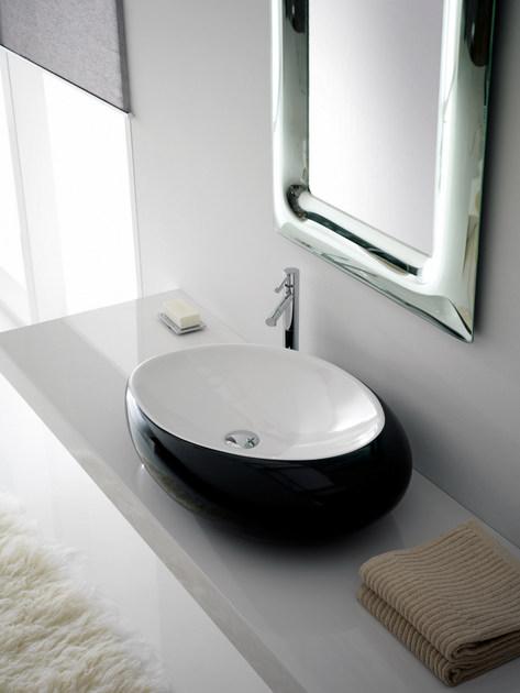 8601 Накладная раковина на столешницу  овальная Scarabeo Ceramiche Moai - Вид №2