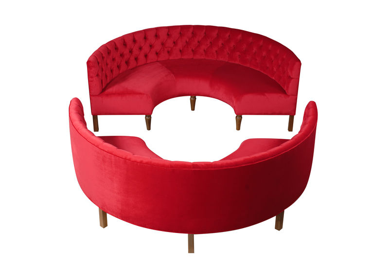 Изогнутая банкетка на заказ ijlbrown sun-id-3251858 - Вид №2