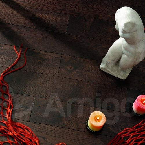 Массивная доска Amigo Classic Каштан Дуб Натур с брашью (Текстурированная) 400-1600х127 мм 3100310029