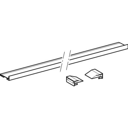 154.340.FW.1 Профиль-коллектор Geberit для внутристенного трапа для душевой системы Geberit  - Вид №1