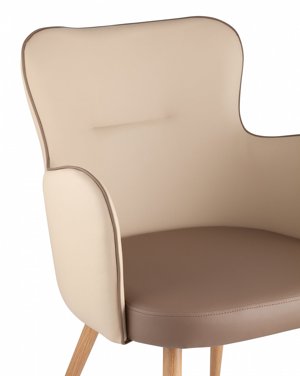 Стул с подлокотниками мягкий коричневый "Космос" STOOL GROUP ДИЗАЙНЕРСКИЕ 00-3881962 Коричневый  - Вид №5