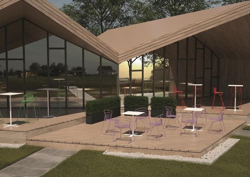 Luxy Табурет из стали с высокими санками и спинкой Ribelle sun-id-1503333 - Вид №4