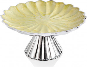 10552551 Julia Knight Блюдо на ножке Julia Knight "Флора. Пион" 15см (киви) Алюминий