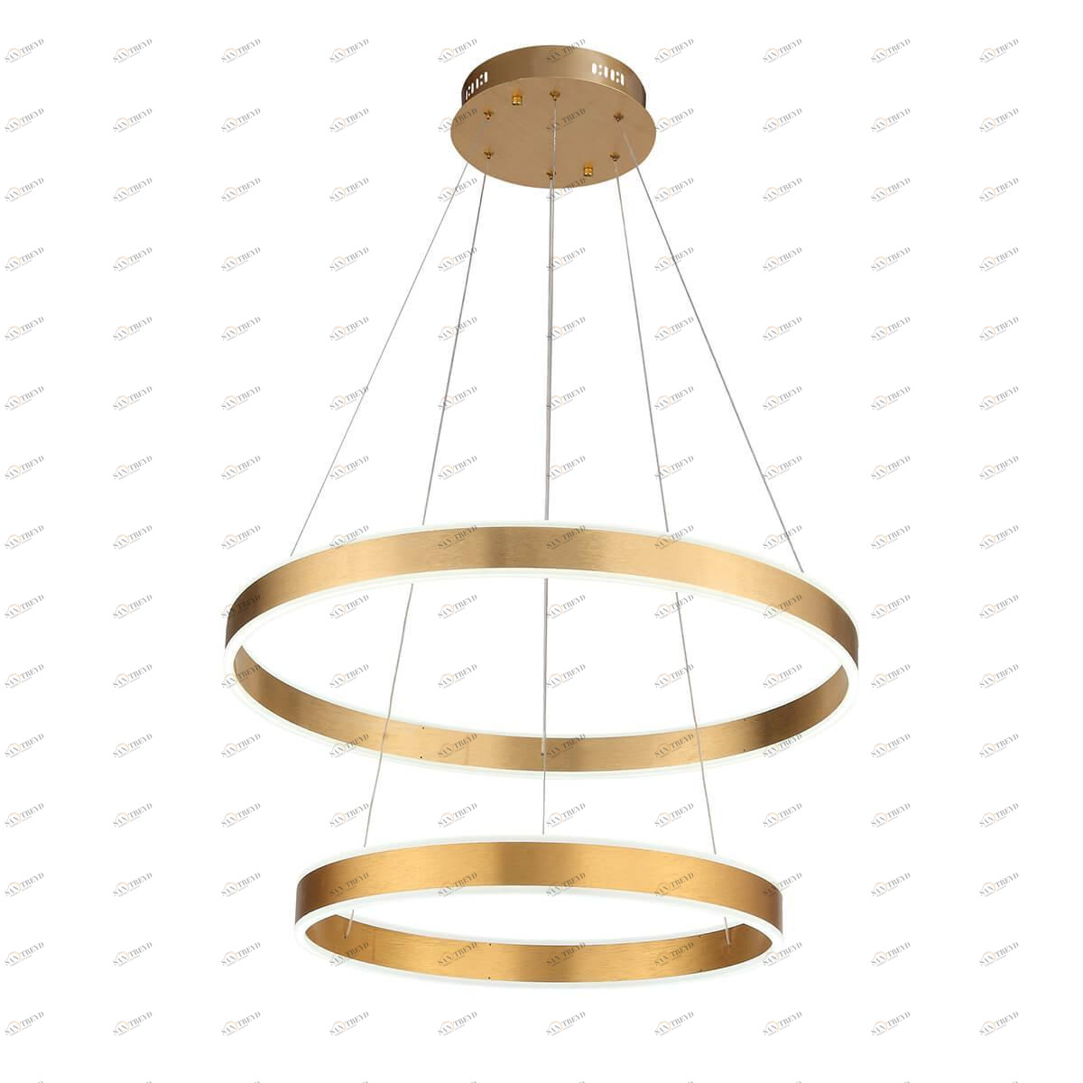 Люстра светодиодная подвесная золото 2 яруса ST Luce Onze SL944.203.02 ST LUCE ДИЗАЙНЕРСКИЕ, ONZE 00-3834523 Белый;золото 