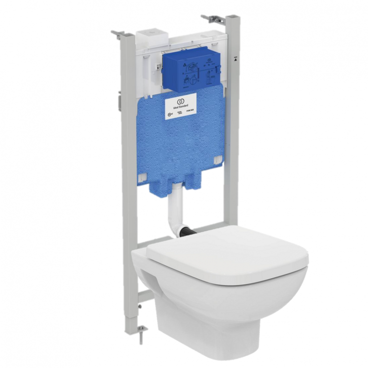 RI471702 3 в 1 Промо-комплект 2,0 с инсталляцией PROSYS 2,0 R046367, унитазом IS i.life A T471701 с сидением и крышкой T453101 Ideal Standard 