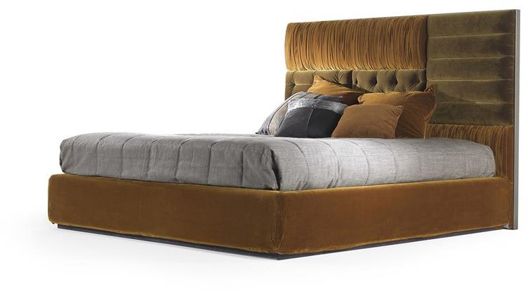 Gianfranco Ferré Home Кровать king size с обивкой из ткани с высоким изголовьем sun-id-1409621 - Вид №1