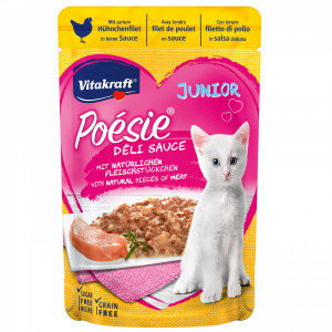 ПР0047602*23 Корм для котят Poesie курица в соусе пауч 85г (упаковка - 23 шт) VITAKRAFT