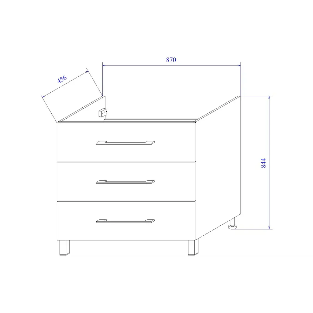 Тумба под раковину напольная Sanflor «Мадрид» 90x84 см цвет вяз STLM-2178654 - Вид №7