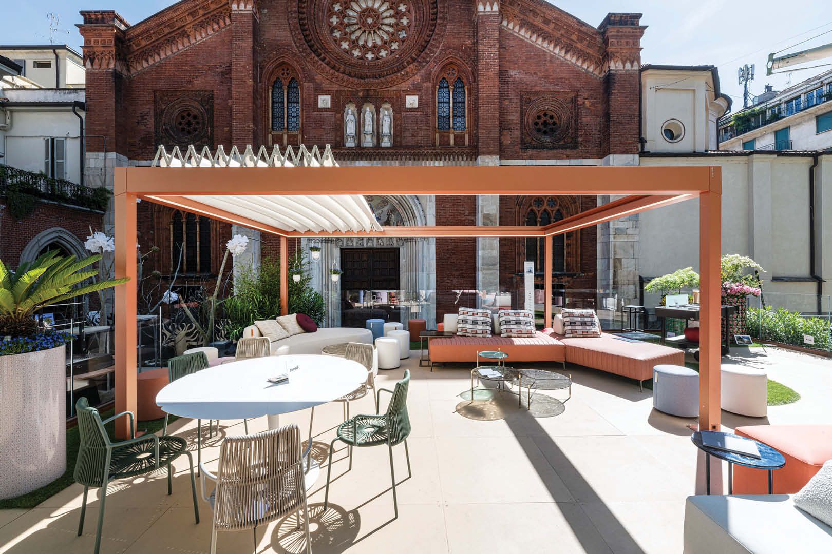 Самонесущая беседка из ткани Corradi система Butterfly ARCH-00017740 - Вид №5