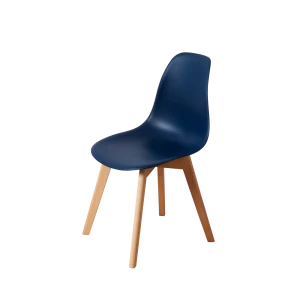 91988641 Комплект кухонных стульев 2 шт Derstuhl Grand wood 45x81x45 см полипропилен цвет темно-синий STLM-1529115