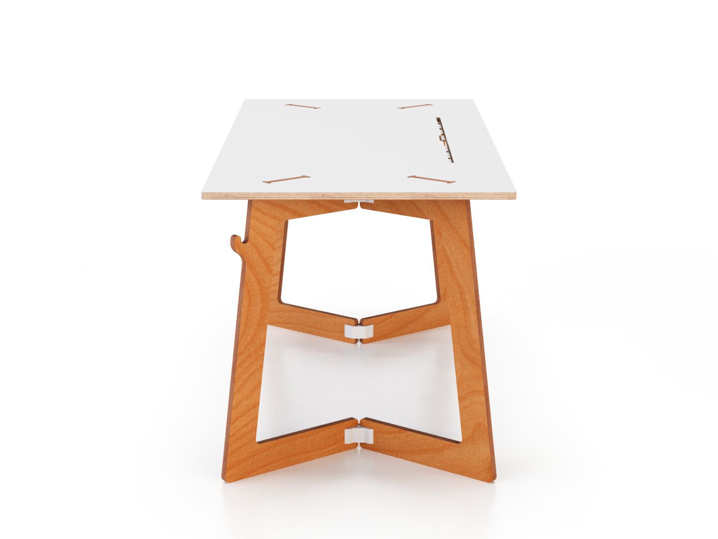 Прямоугольный рабочий стол с системой люверсов Esposit Karya ARCH-00077854 - Вид №1