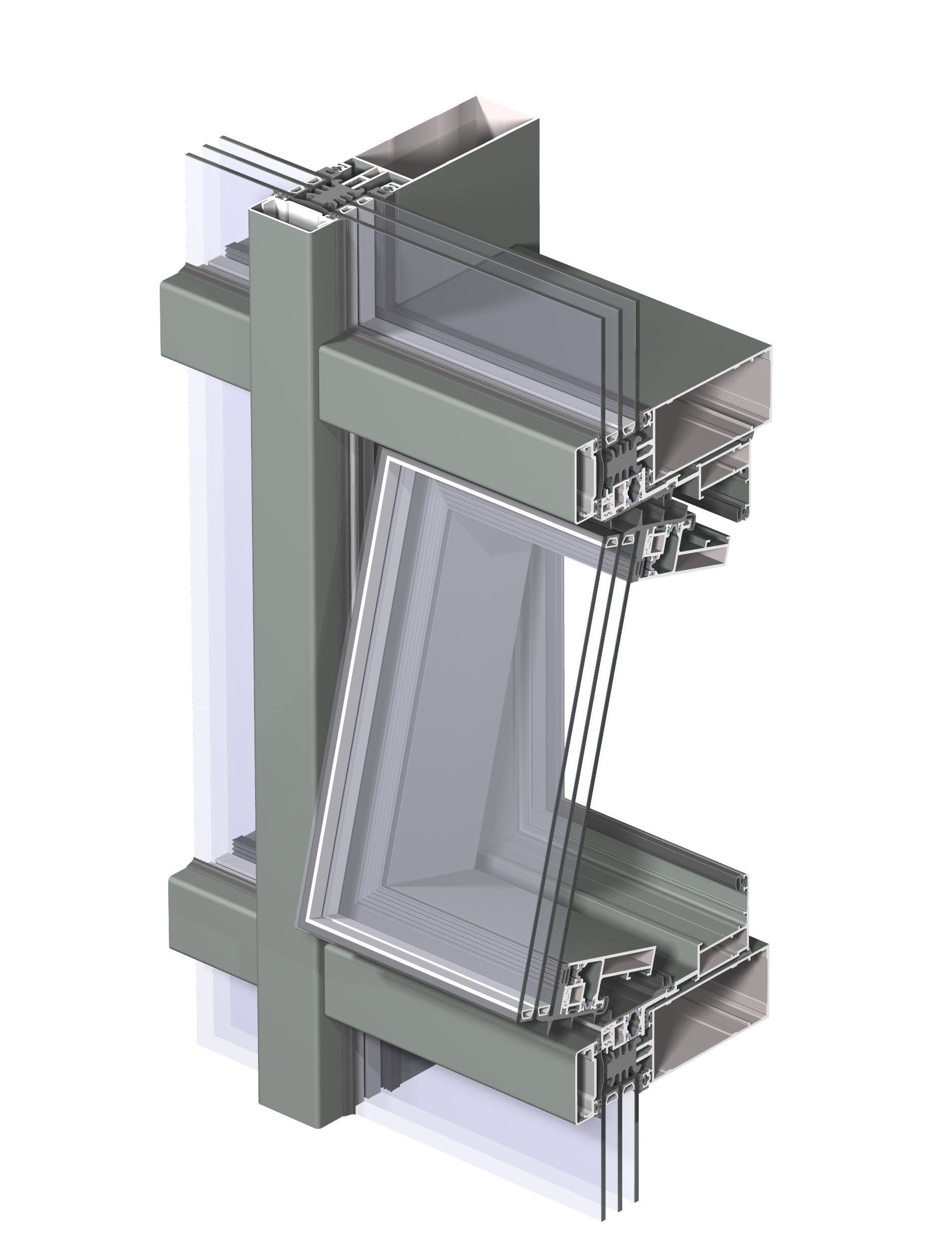 Система навесной стены Reynaers Aluminium ConceptWall ARCH-00053847 - Вид №19