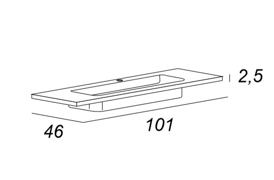 Мебель для ванной CEZARES TIFFANY 101 Blu Petrolio 54953 - Вид №4