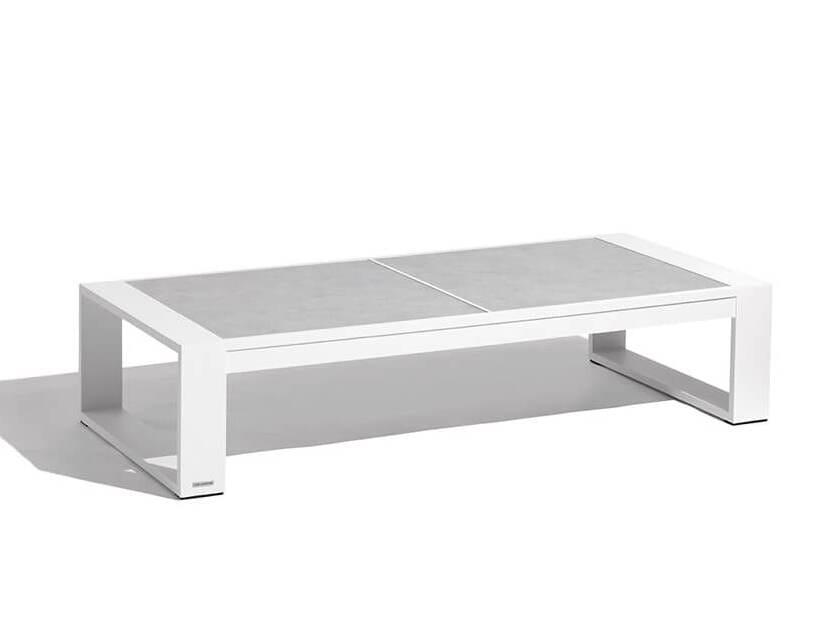 Алюминиевый низкий садовый столик с керамической столешницей Les Jardins® ранчо ARCH-00115035