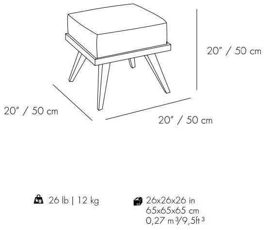 Mambo Unlimited Ideas Низкий стул из меха sun-id-1477281 - Вид №5
