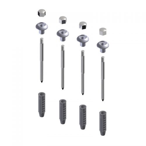 15409/4 Idral Комплект для крепления к полу унитаза: 4 винта + заглушки 