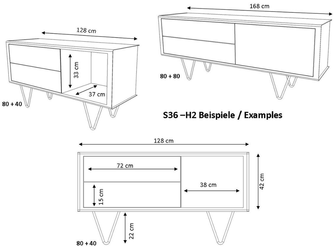 müller möbelfabrikation Буфет металлический с ящиками sun-id-1480786 - Вид №6